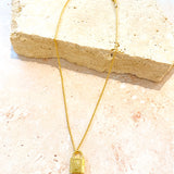 Lock Charm 18K Gold Plated Necklace