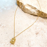 Sun Charm 18K Gold Plated Necklace