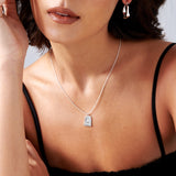 Sun Charm Silver Plated Necklace