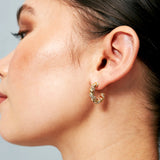 Diamanté Twist 18K Gold Plated Earrings