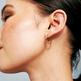 Minimal Diamanté 18K Gold Plated Earrings