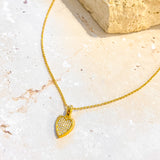 Diamanté Heart 18K Gold Plated Necklace