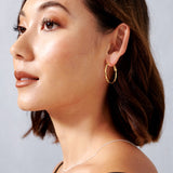 30mm Classic 18K Gold Plated Hoops