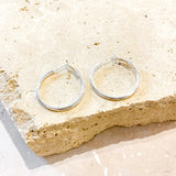 30mm Classic Sterling Silver Plated Hoops