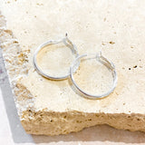 30mm Classic Sterling Silver Plated Hoops