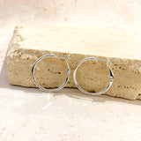 30mm Classic Sterling Silver Plated Hoops