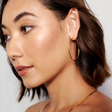 50mm Classic 18K Gold Plated Hoops