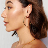 50mm Classic 18K Gold Plated Hoops