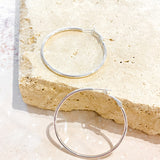 50mm Classic Sterling Silver Plated Hoops