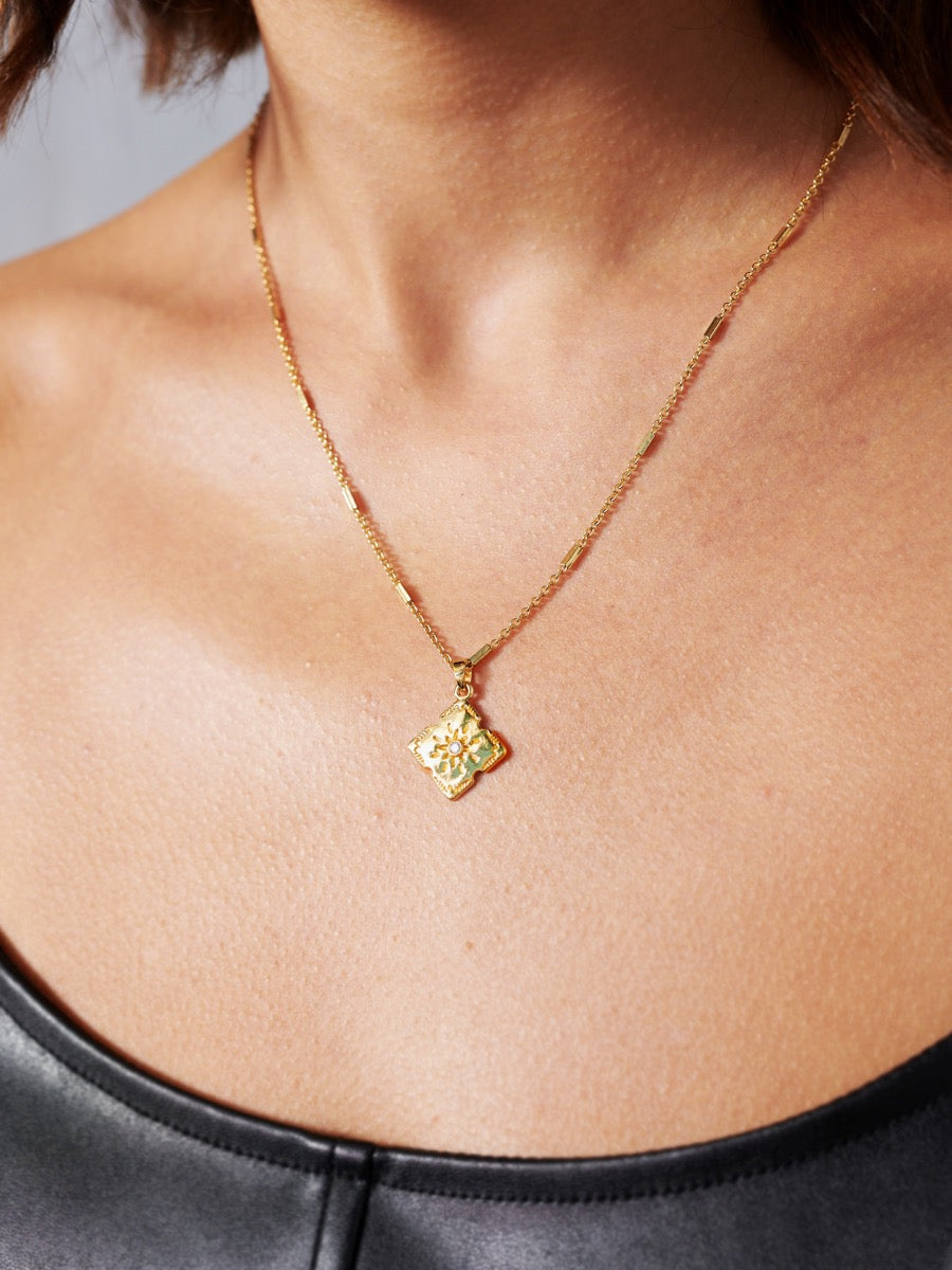 Lori Gold Plated Charm Necklace