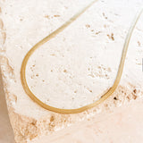 4mm Snake 18K Gold Plated Necklace