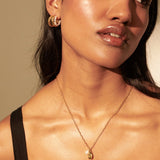Trio Pearl Layered 18K Gold Plated Earrings