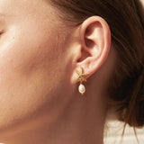 Starfish Pearl 18K Gold Plated Earrings