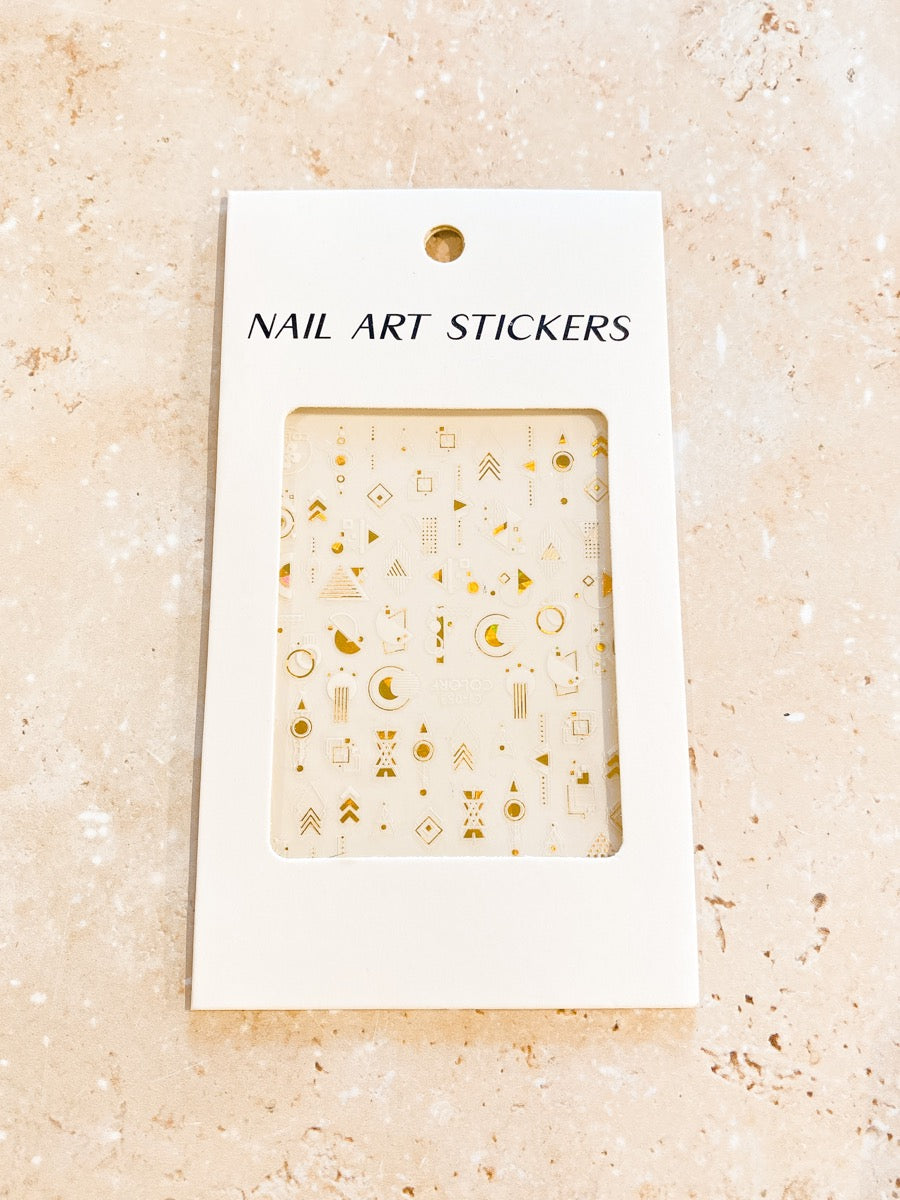 Geometric Shapes Nail Art Stickers