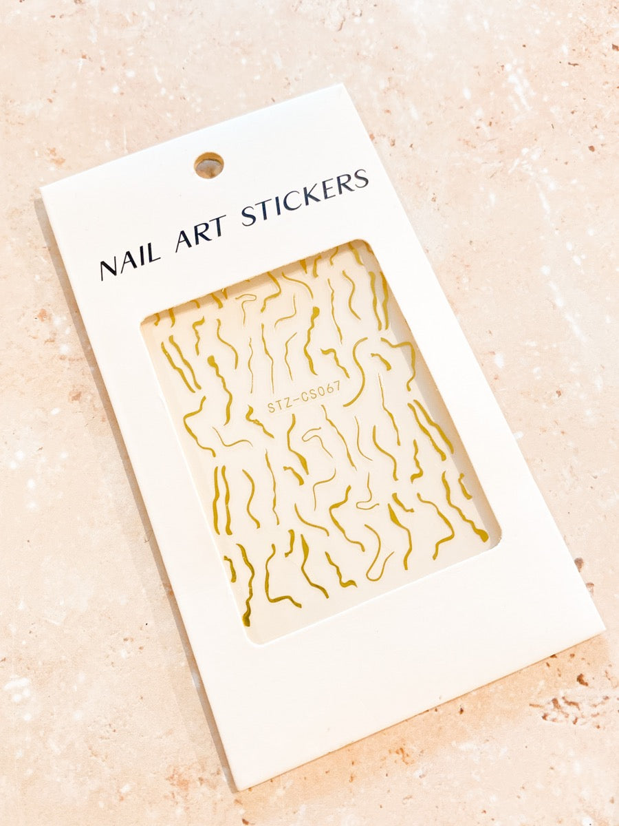 Abstract Swirl Nail Art Stickers