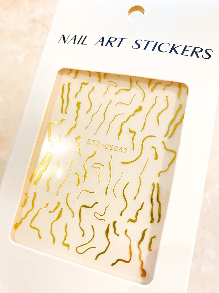 Abstract Swirl Nail Art Stickers